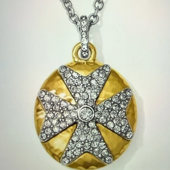 ✨🆕Brighton Anatolia Silver and Gold Star Pendant Necklace NWT - Picture 2 of 6